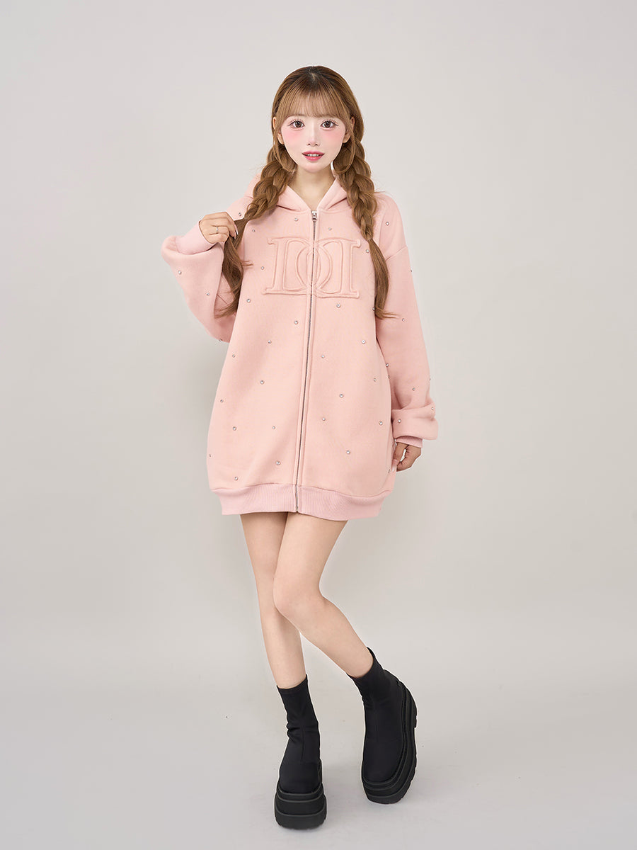 モデル:158cm(着用サイズ:FREE 着用カラー:PNK)