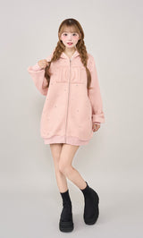 モデル:158cm(着用サイズ:FREE 着用カラー:PNK)