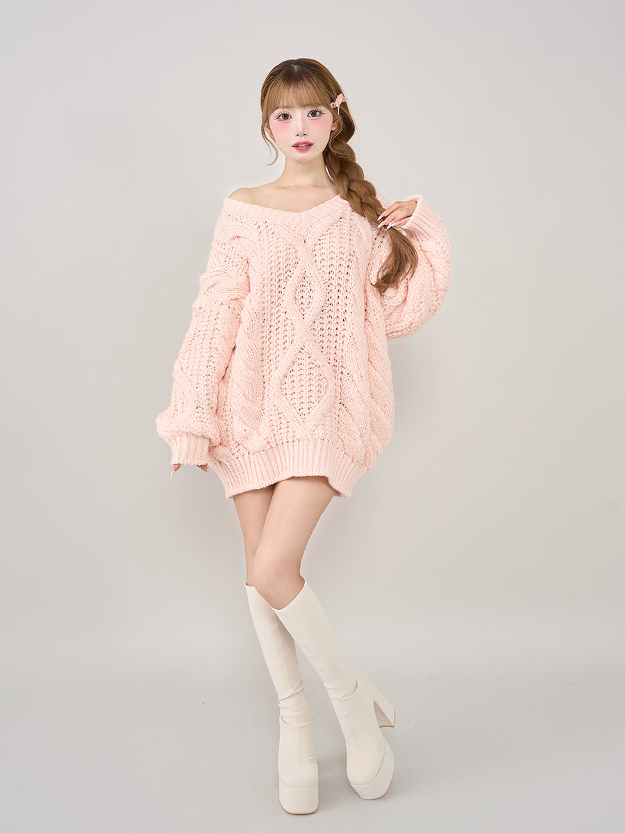 モデル:158cm(着用サイズ:FREE 着用カラー:PNK)