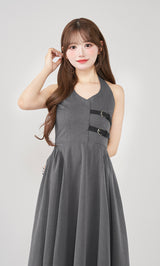 モデル:158cm(着用サイズ:FREE 着用カラー:GRY)