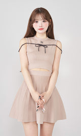 モデル:158cm(着用サイズ:FREE 着用カラー:P-BEG)