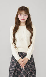 モデル:158cm(着用サイズ:FREE 着用カラー:IVO)