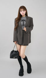 モデル:158cm(着用サイズ:S 着用カラー:C-GRY)