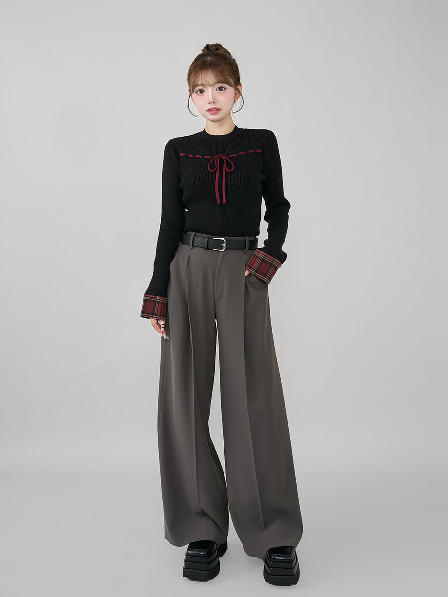 モデル:158cm(着用サイズ:FREE 着用カラー:BLK)