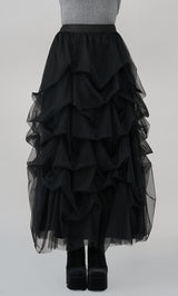 モデル:158cm(着用サイズ:FREE 着用カラー:BLK)