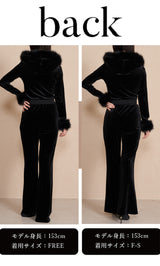モデル:153cm(着用サイズ:F-S/FREE 着用カラー:BLK)