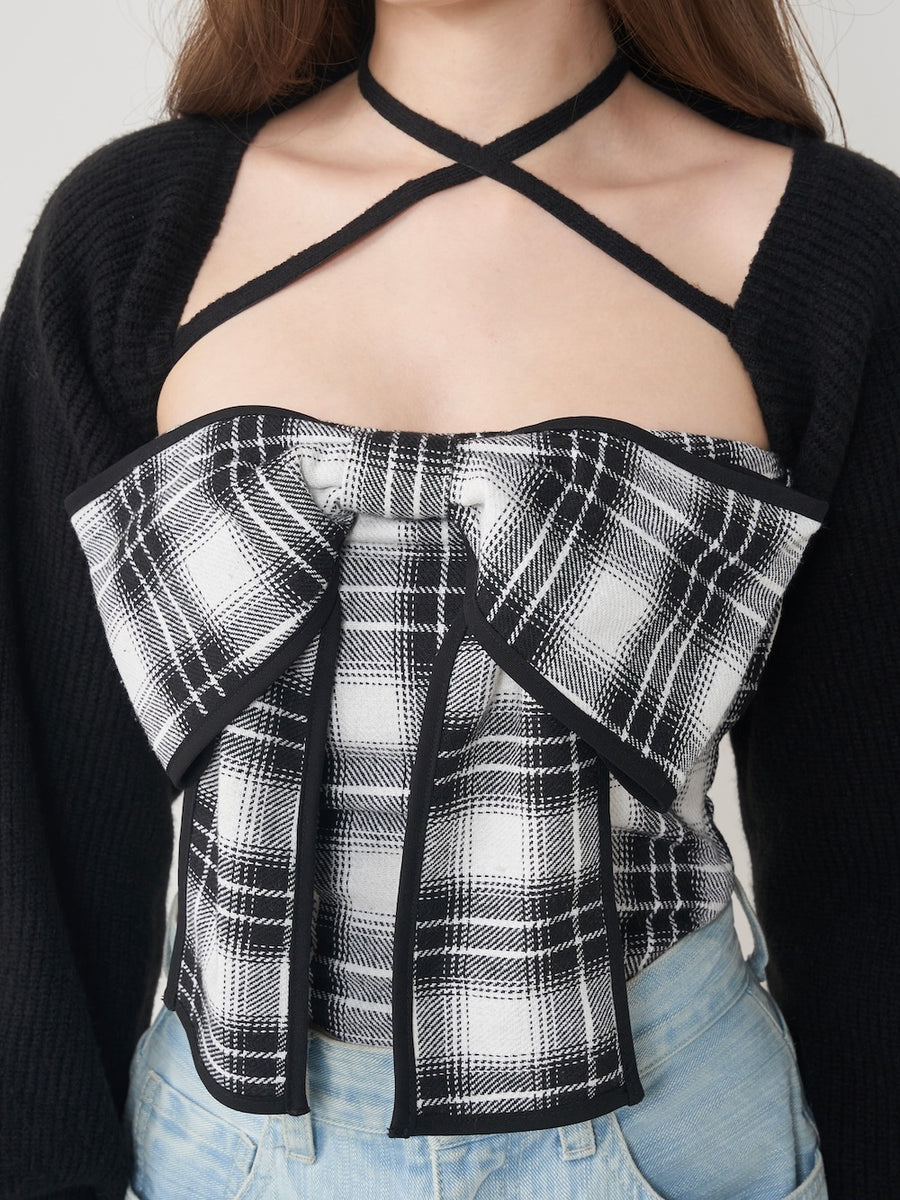 モデル:165cm(着用サイズ:FREE 着用カラー:BLK)