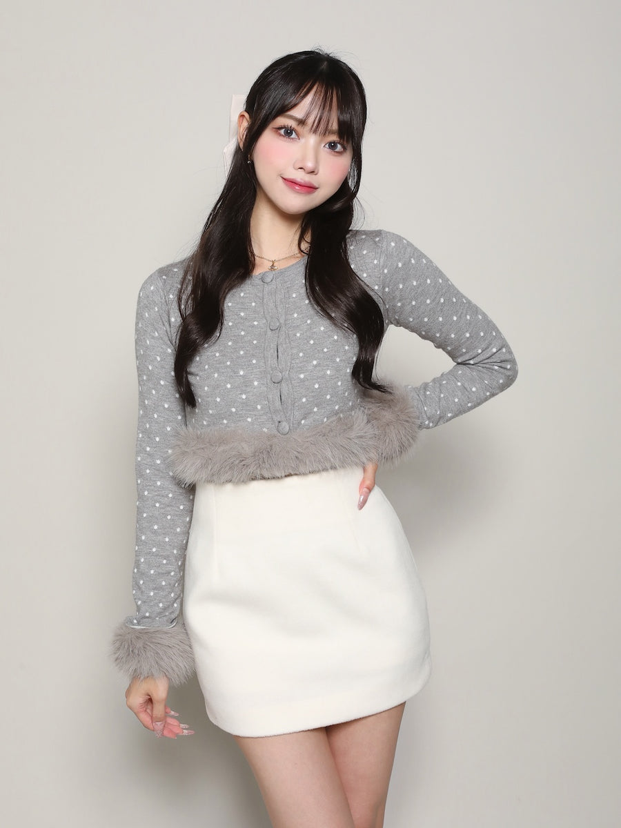モデル:163cm(着用サイズ:FREE 着用カラー:GRY)
