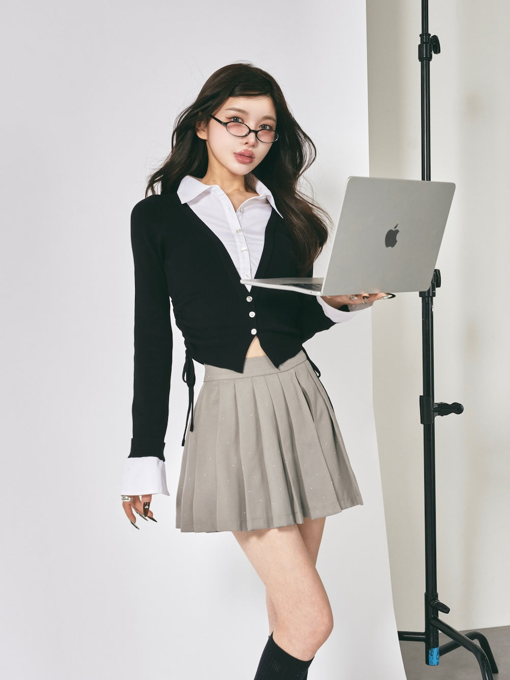 モデル:160cm(着用サイズ:S 着用カラー:GRY)