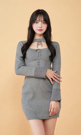 モデル:163cm(着用サイズ:FREE 着用カラー:GRY)