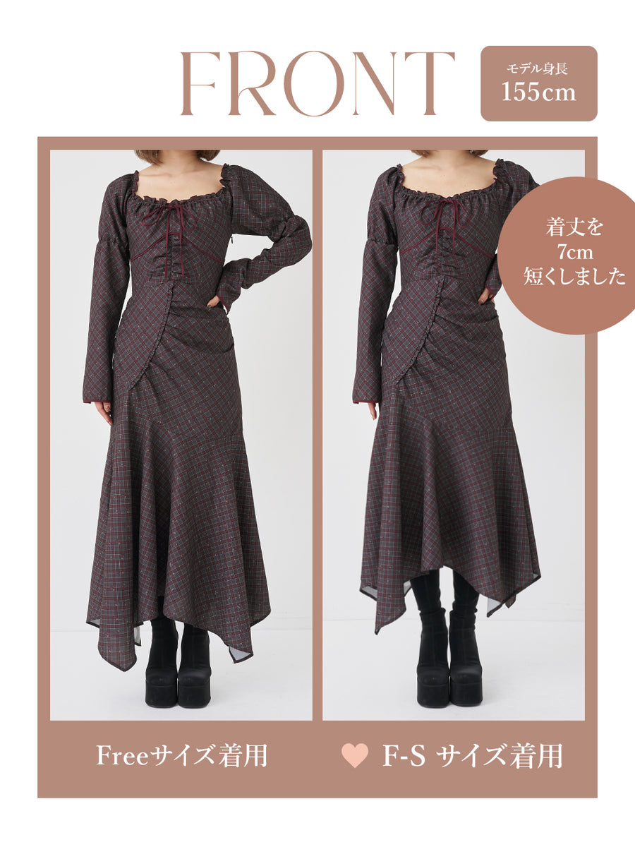 モデル:155cm(着用サイズ:FREE/F-S 着用カラー:BLK)