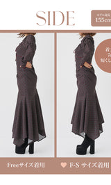 モデル:155cm(着用サイズ:FREE/F-S 着用カラー:BLK)