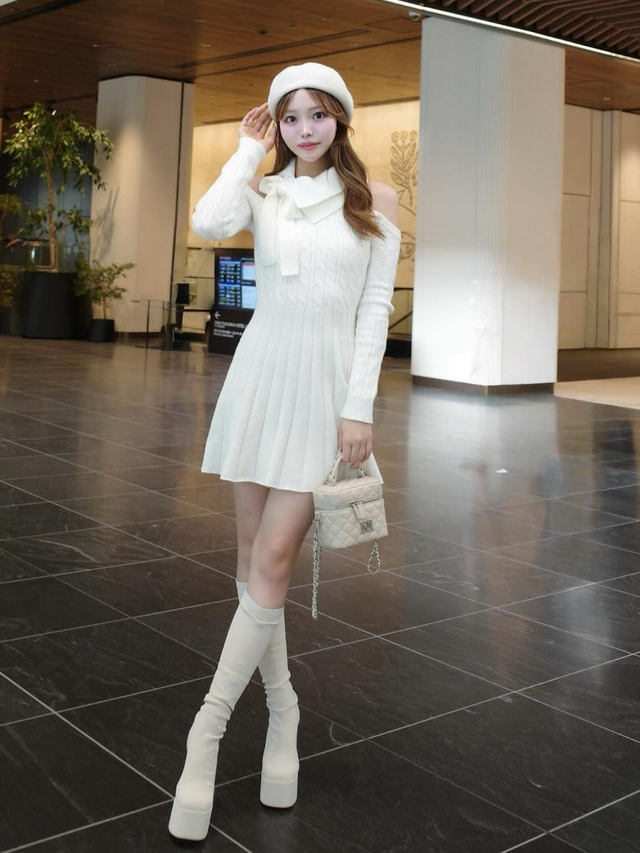 モデル:166cm(着用サイズ:FREE 着用カラー:IVO)