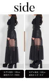 モデル:148cm(着用サイズ:F-S/FREE 着用カラー:BLK)