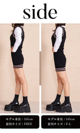 モデル:165cm(着用サイズ:FREE/F-L 着用カラー:BLK)