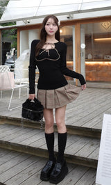 モデル:156cm(着用サイズ:FREE 着用カラー:BLK)