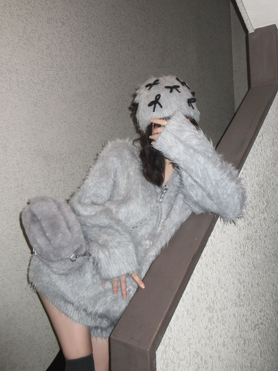 モデル:160cm(着用サイズ:FREE 着用カラー:GRY)