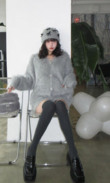 モデル:160cm(着用サイズ:FREE 着用カラー:GRY)