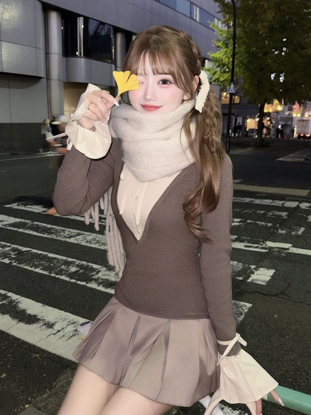 モデル:158cm(着用サイズ:FREE 着用カラー:MOC)