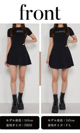 モデル:163cm(着用サイズ:FREE/F-L 着用カラー:BLK)