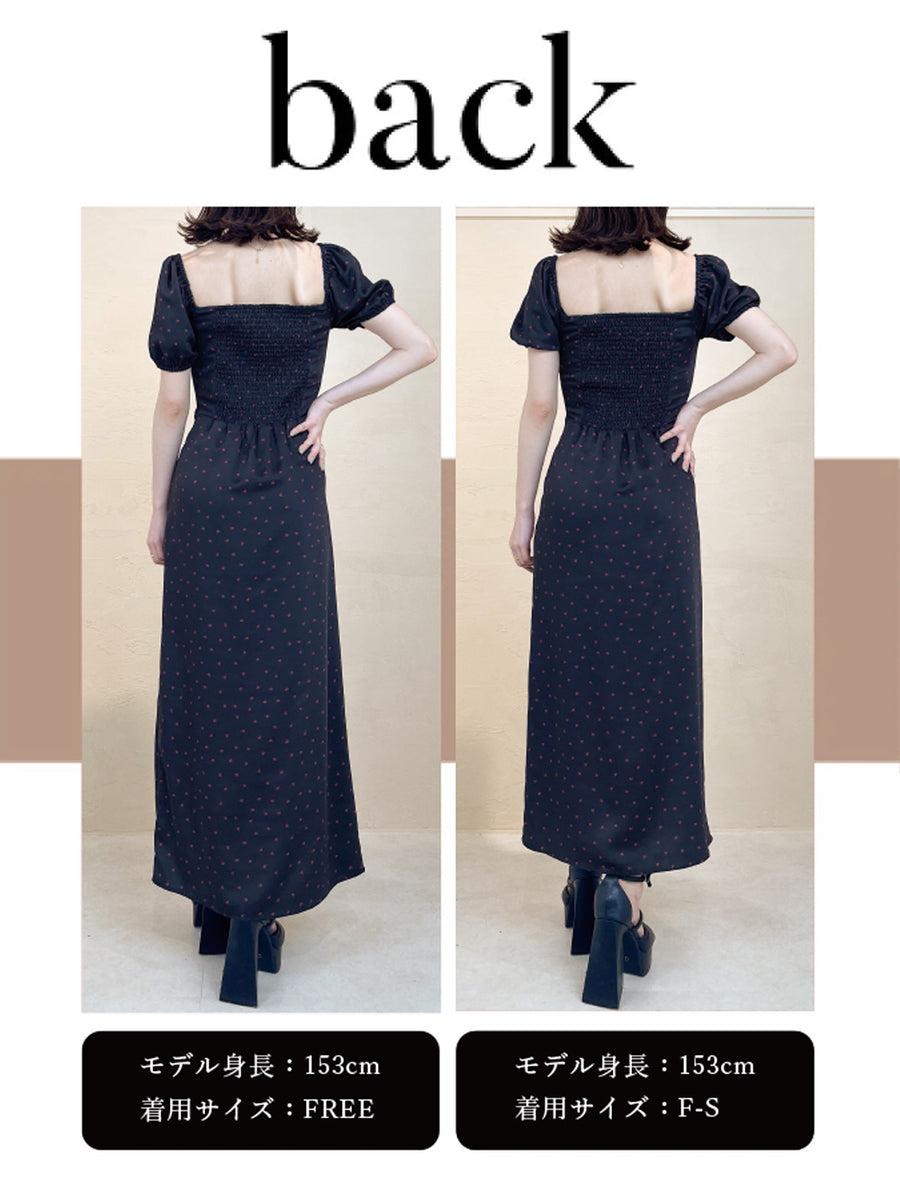 モデル:153cm(着用サイズ:F-S/FREE 着用カラー:BLK)
