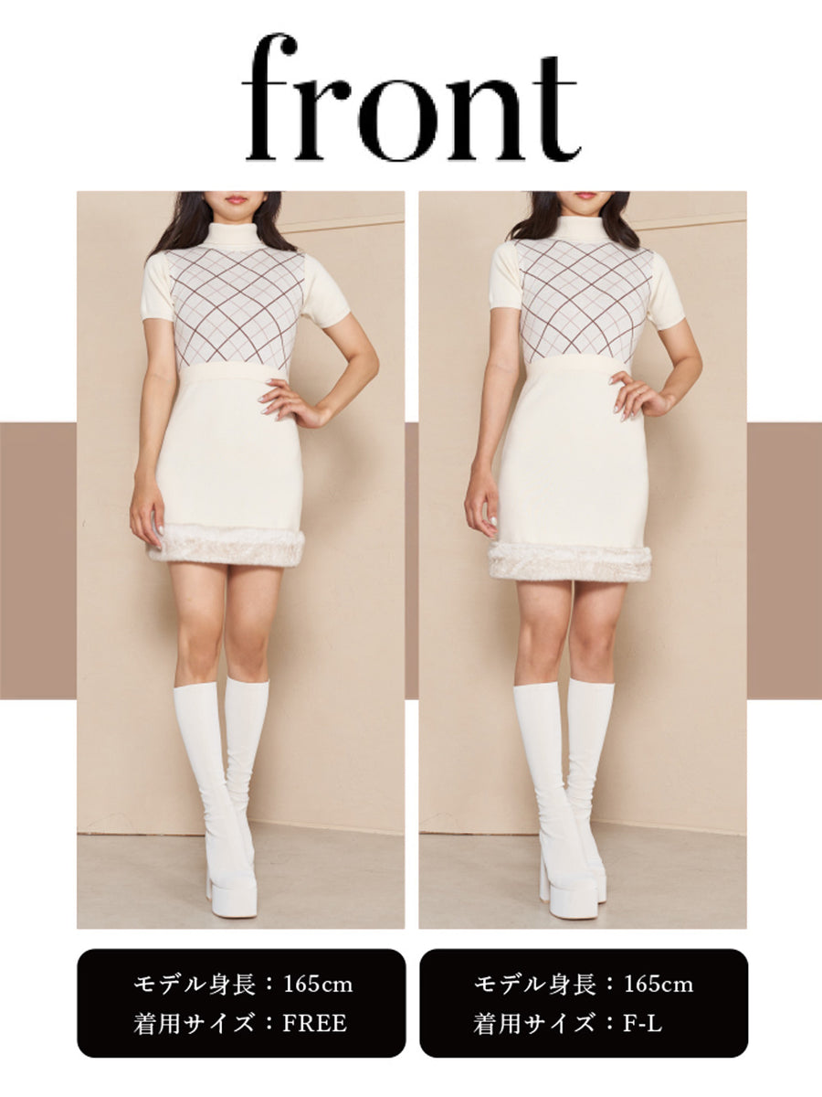 モデル:165cm(着用サイズ:FREE/F-L 着用カラー:IVO)