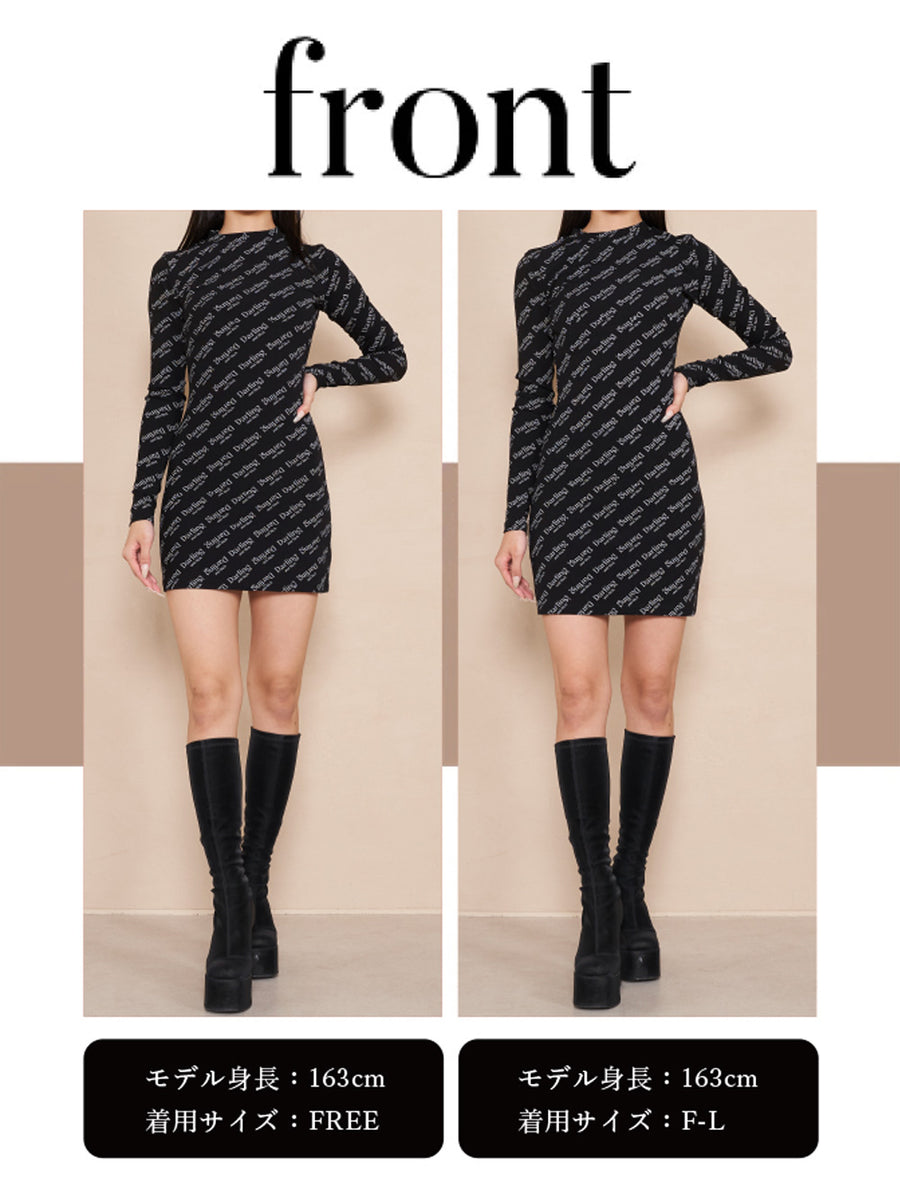 モデル:163cm(着用サイズ:FREE/F-L 着用カラー:BLK)