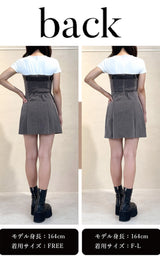モデル:164cm(着用サイズ:FREE/F-L 着用カラー:GRY)