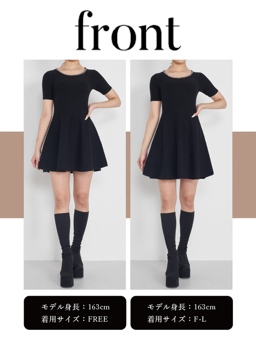 モデル:163cm(着用サイズ:FREE/F-L 着用カラー:BLK)
