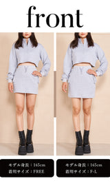 モデル:165cm(着用サイズ:FREE/F-L 着用カラー:GRY)