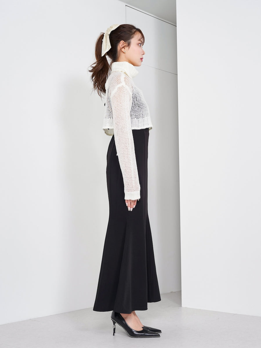 モデル:163cm(着用サイズ:FREE 着用カラー:BLK)