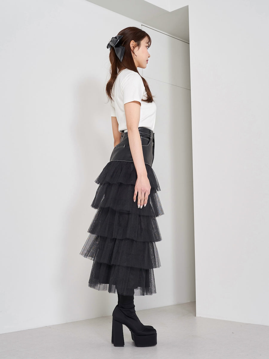 モデル:163cm(着用サイズ:S 着用カラー:BLK)