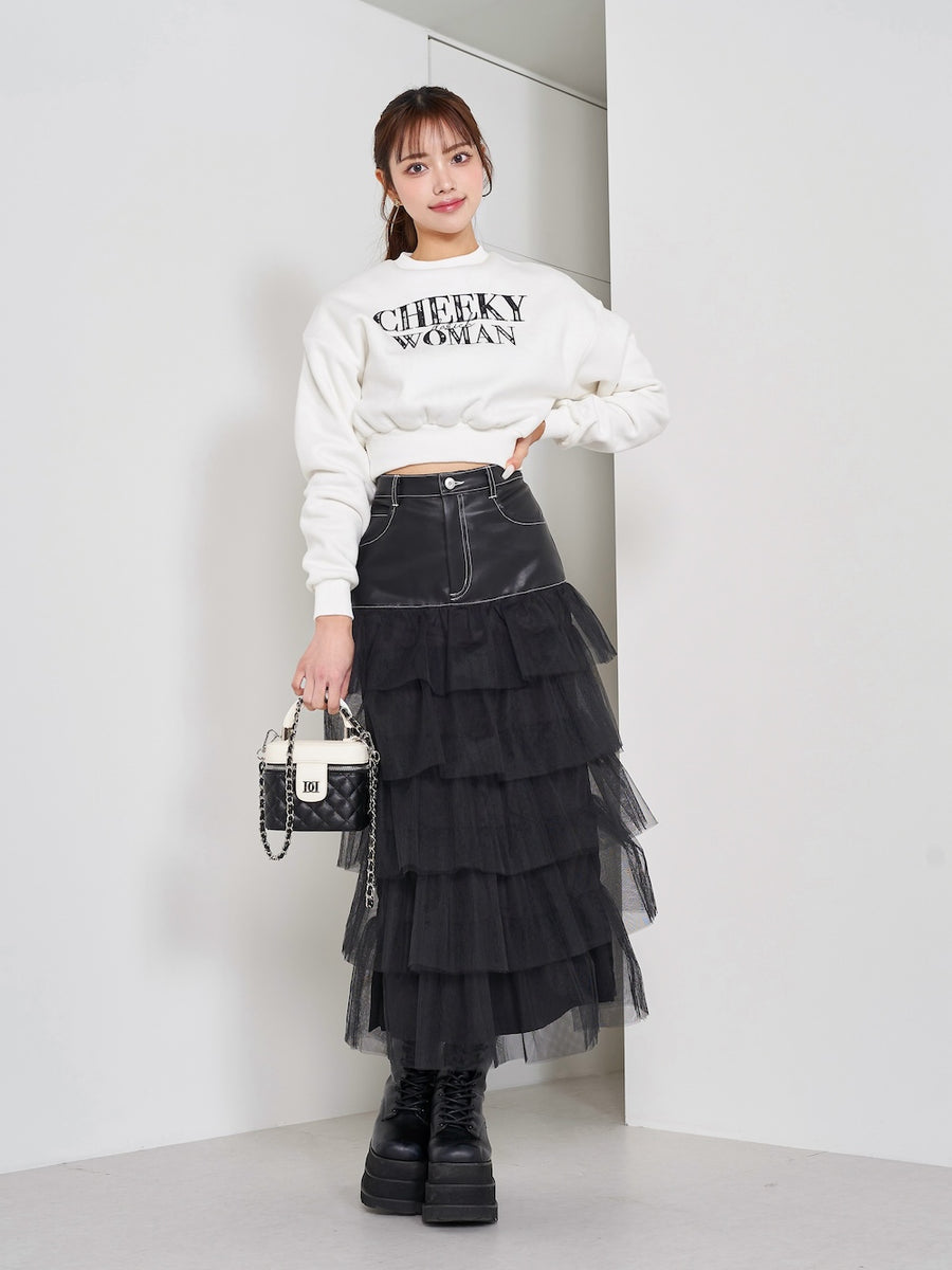 モデル:163cm(着用サイズ:S 着用カラー:BLK)