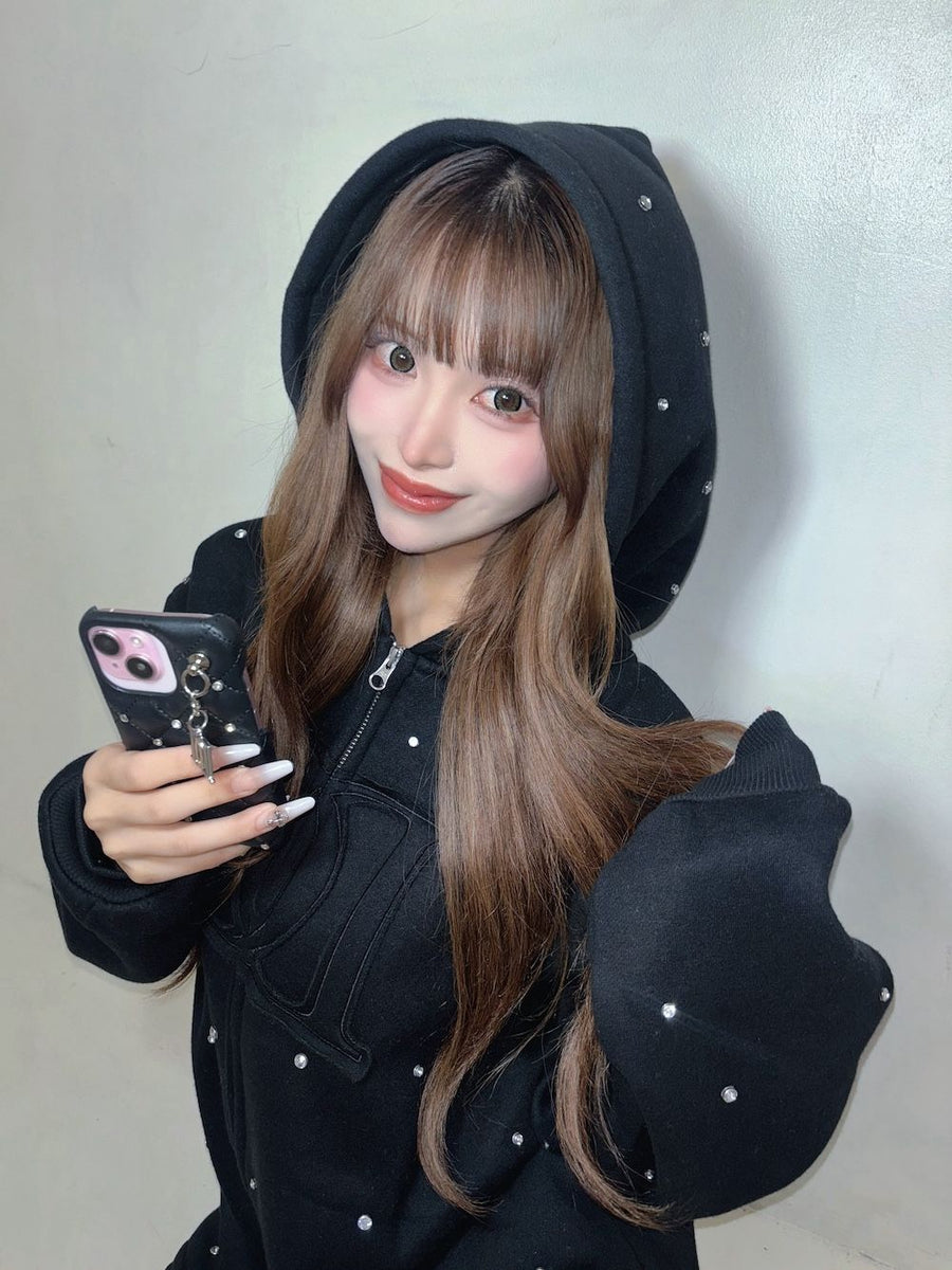 モデル:158cm(着用サイズ:FREE 着用カラー:BLK)