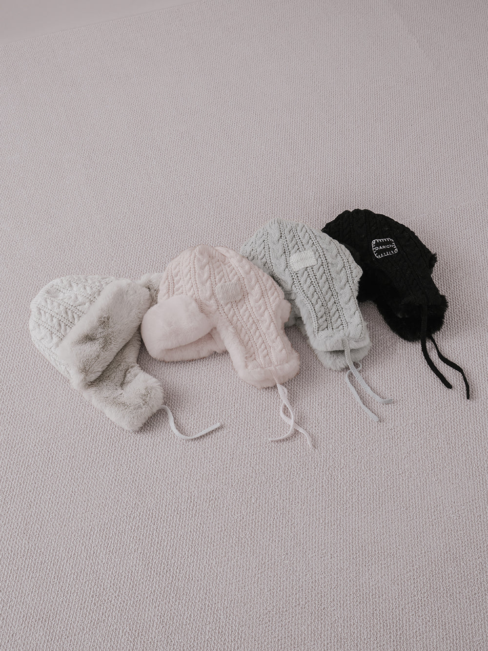 サイズ:FREE カラー:IVO/B-PNK/GRY/BLK