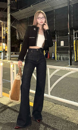 モデル:163cm(着用サイズ:FREE 着用カラー:BLK)