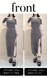 モデル:153cm(着用サイズ:F-S/FREE 着用カラー:C-GRY)