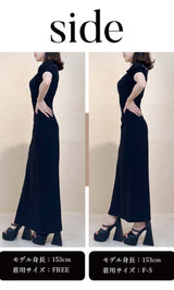 モデル:153cm(着用サイズ:F-S/FREE 着用カラー:BLK)