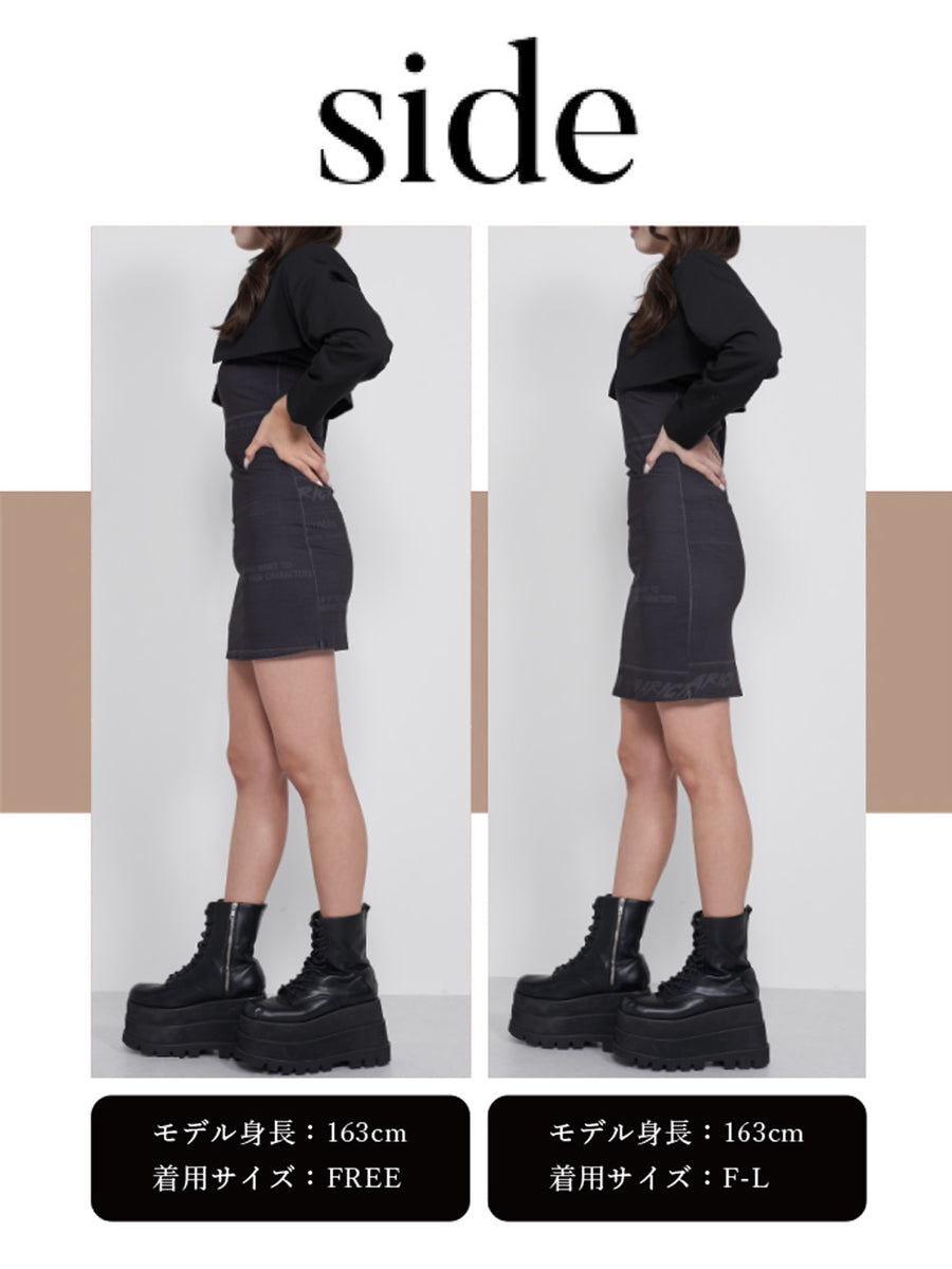 モデル:163cm(着用サイズ:FREE/F-L 着用カラー:BLK)