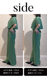 モデル:153cm(着用サイズ:F-S/FREE 着用カラー:MNT)