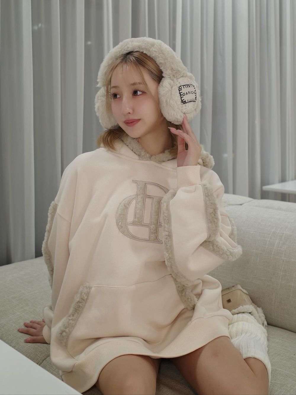 サイズ:FREE カラー:IVO