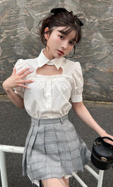 モデル:160cm(着用サイズ:FREE 着用カラー:WHT)