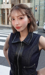 モデル:155cm(着用サイズ:FREE 着用カラー:IND)