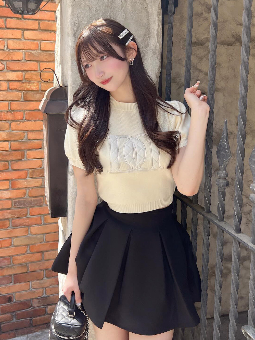 モデル:165cm(着用サイズ:FREE 着用カラー:IVO)