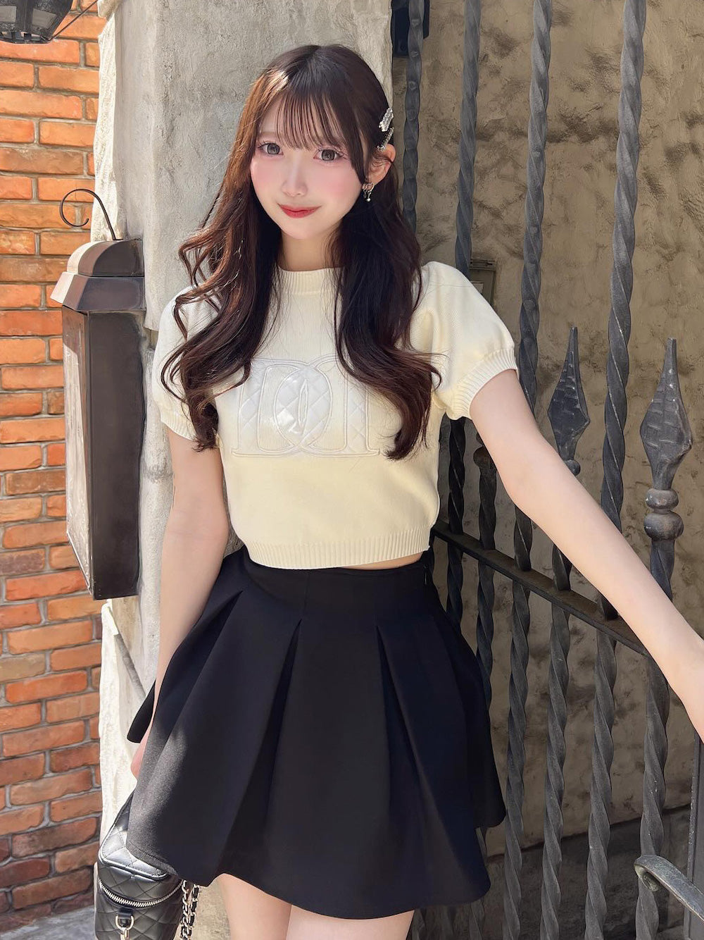 モデル:165cm(着用サイズ:FREE 着用カラー:IVO)
