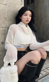 モデル:160cm(着用サイズ:FREE 着用カラー:WHT)
