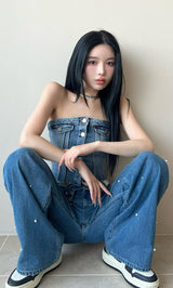 モデル:160cm(着用サイズ:S 着用カラー:BLU)