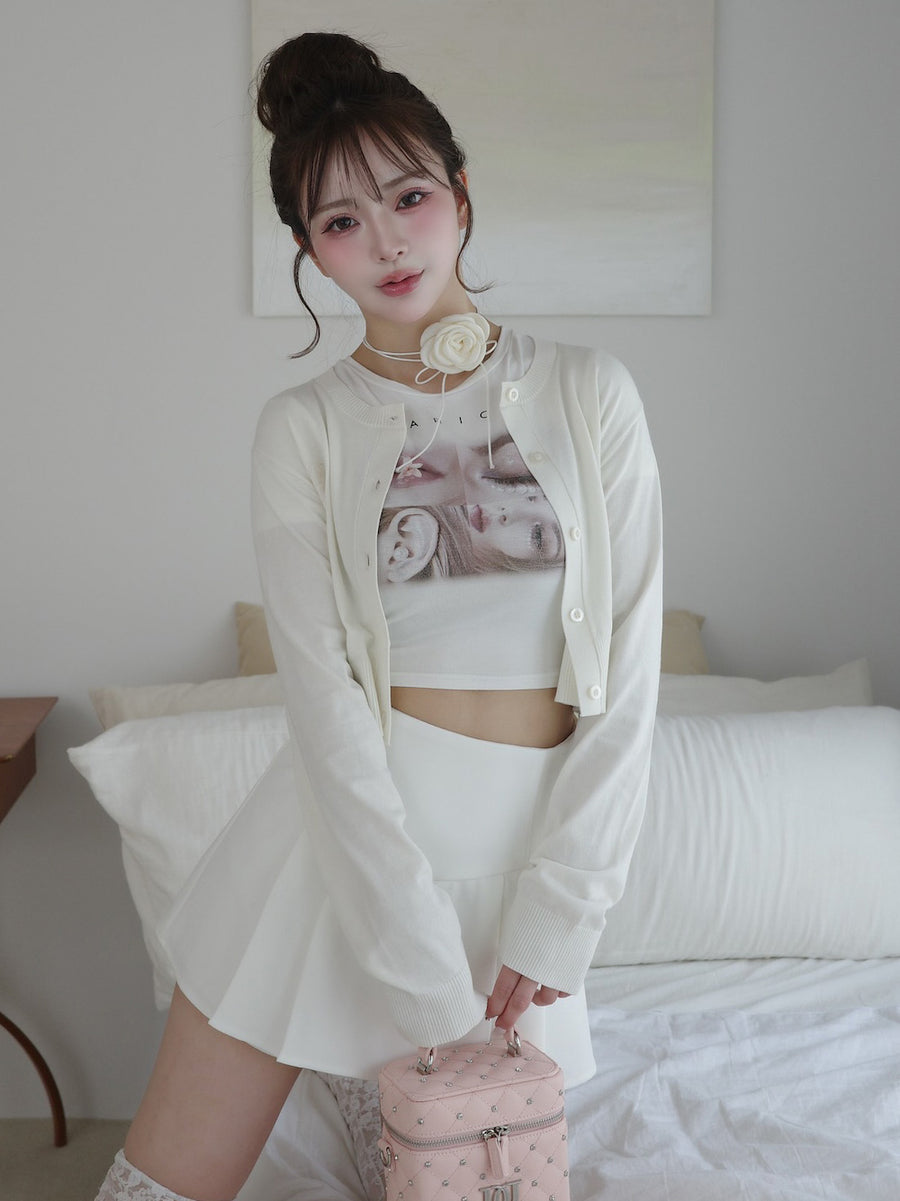 モデル:158cm(着用サイズ:FREE 着用カラー:WHT)