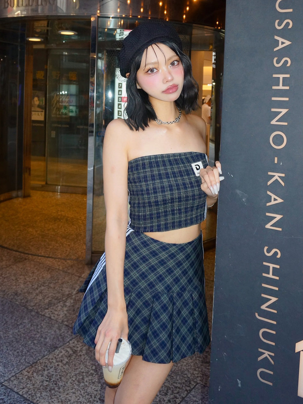 モデル:163cm(着用サイズ:S 着用カラー:GRN)