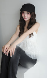 モデル:158cm(着用サイズ:FREE 着用カラー:WHT)